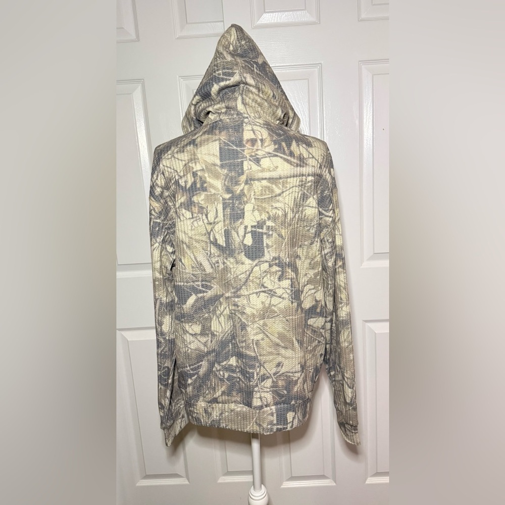Negative Space Camo Hoodie Waffle Knit Pullover Men’s Size S - Picture 5 of 8